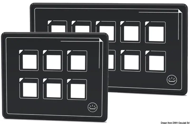 14.690.10 Pannello elettrico touch control 10 pulsanti Osculati
