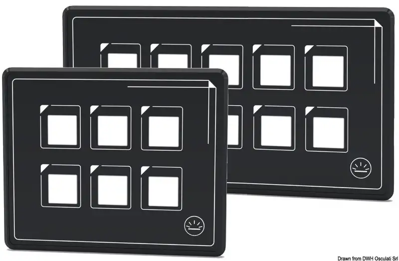 Pannello elettrico touch-control ultra sottile formato da pannello + cavo USB + Control Box