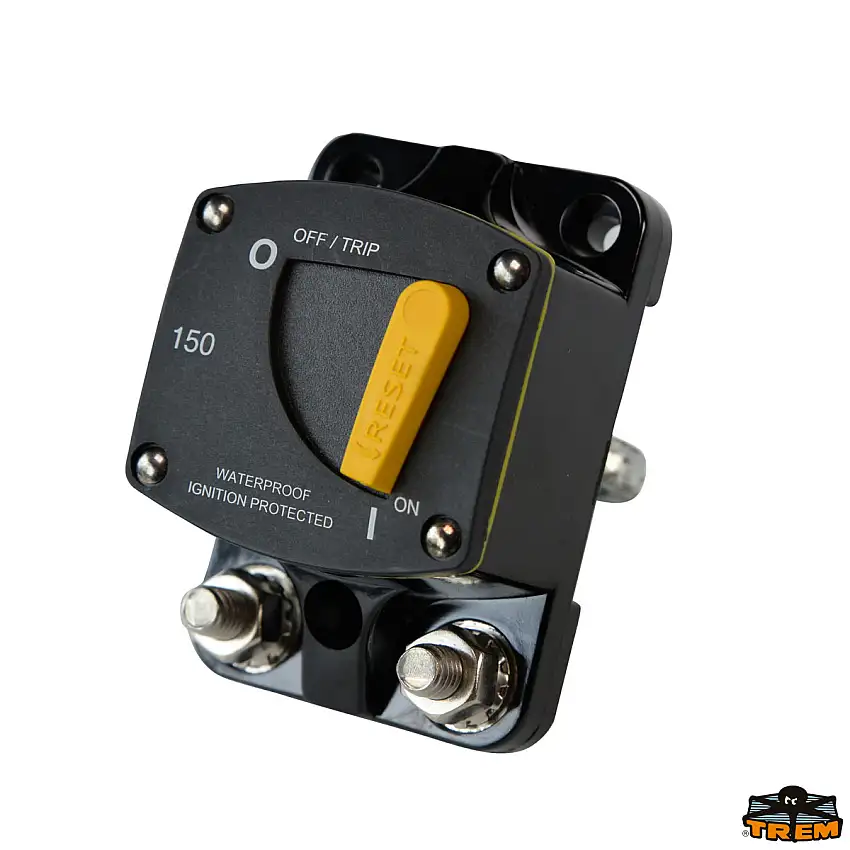 Interruttore magneto termico di protezione per verricello ed elica di prua                            Codici: K1307136, K1307138, K1307139, K1307142