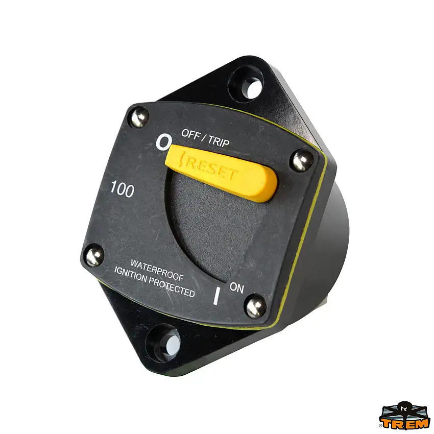 Interruttore magneto termico di protezione per verricello ed elica di prua da incasso                            Codici: K1307038, K1307039, K1307040, K1307041, K1307042, K1307046