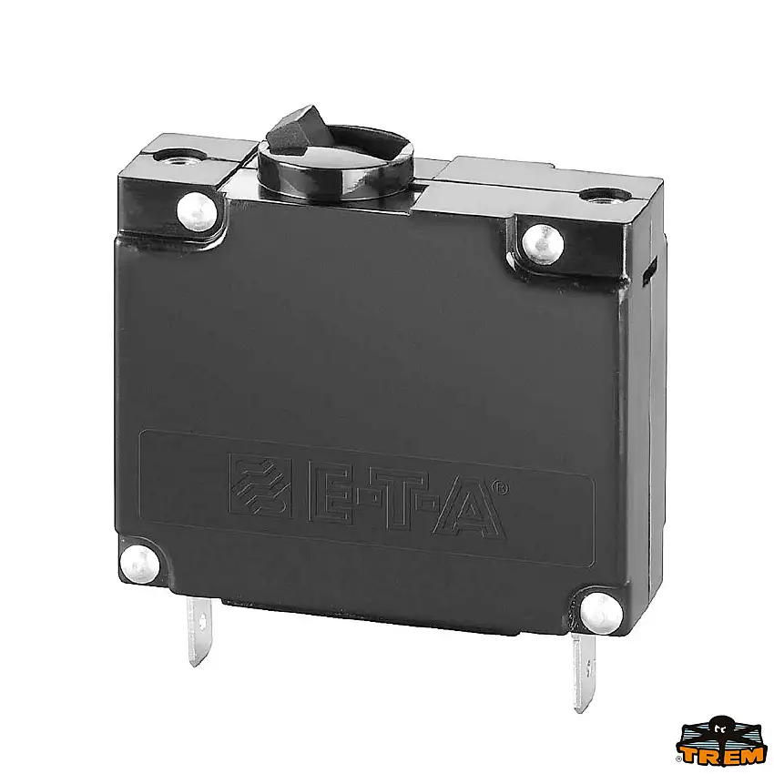 Interruttore a levetta magneto idraulico unipolare con fusibile automatico ricaricabile-ETA                            Codici: L0541010, L0541016, L0541050