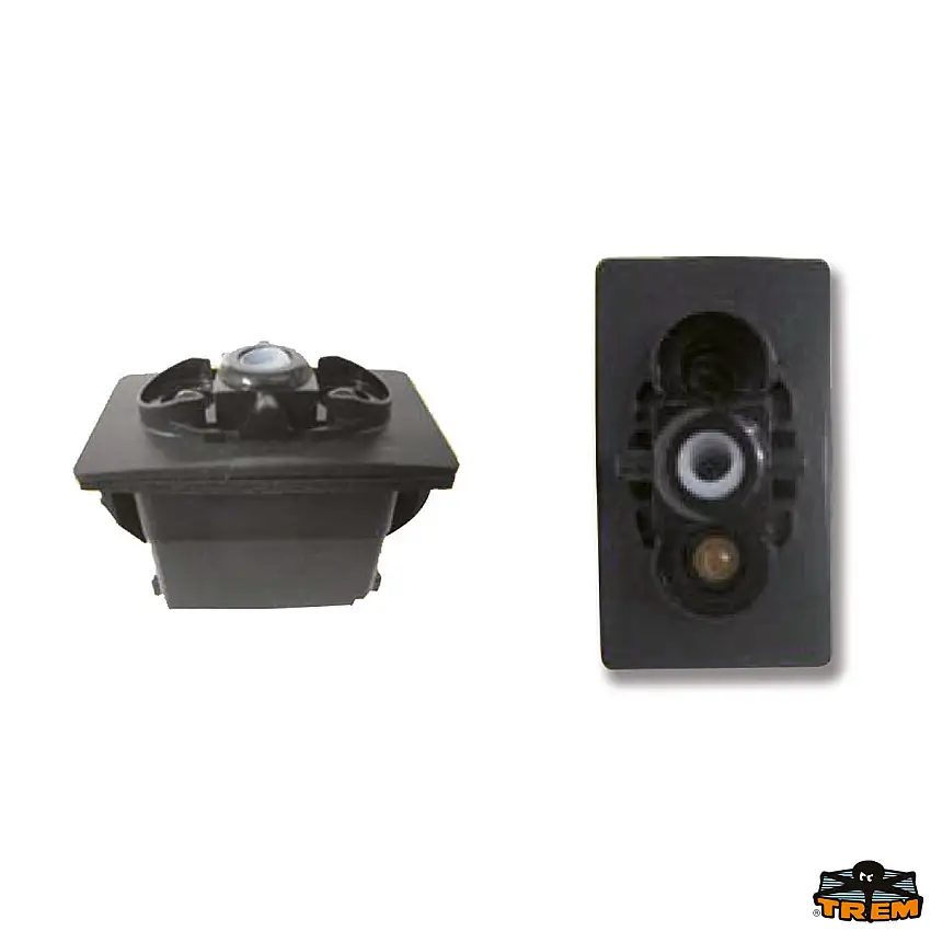 Solo corpo interruttore con 1 led colore rosso                            Codici: L0712008, L0712002, L0712001