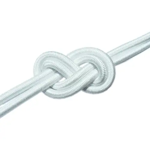 CORDA ELASTICA SHOCKCORD CON CALZA IN DYNEEMA SK78 BIANCO TINTA UNITA MM.3 (BIANCO - 3MM)