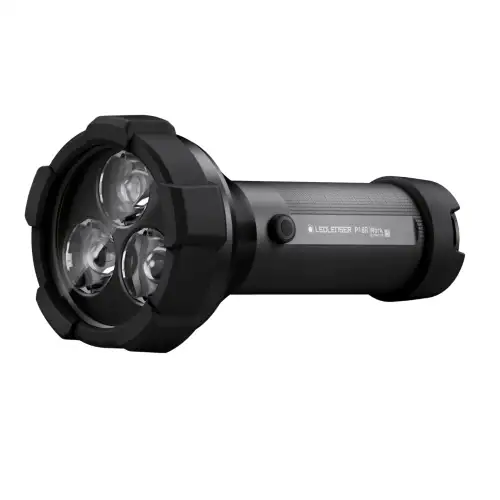 TORCIA LEDLENSER P18R WORK BLACK RICARICABILE