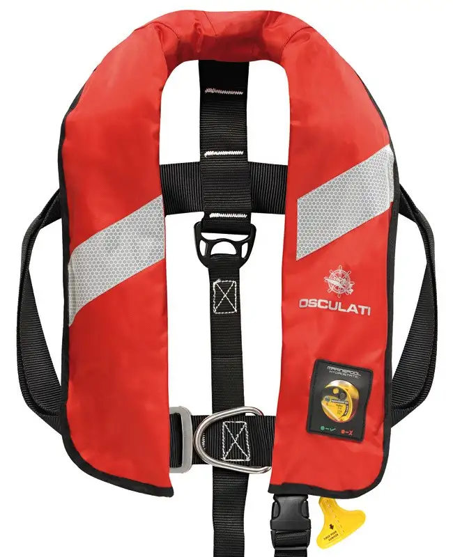 Salvagente autogonfiabile Security 150 N (EN ISO 12402-3) con gonfiaggio idrostatico HAMMAR