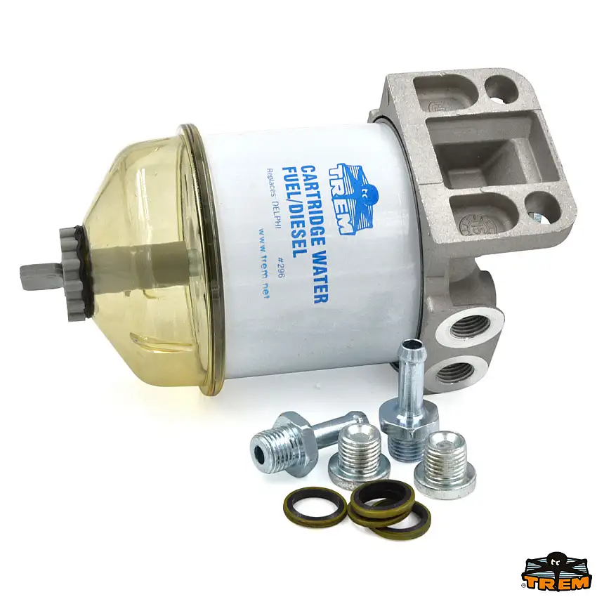 Filtro gasolio tipo CAV-296 con spurgo mod. plastica                            Codici: N0121016
