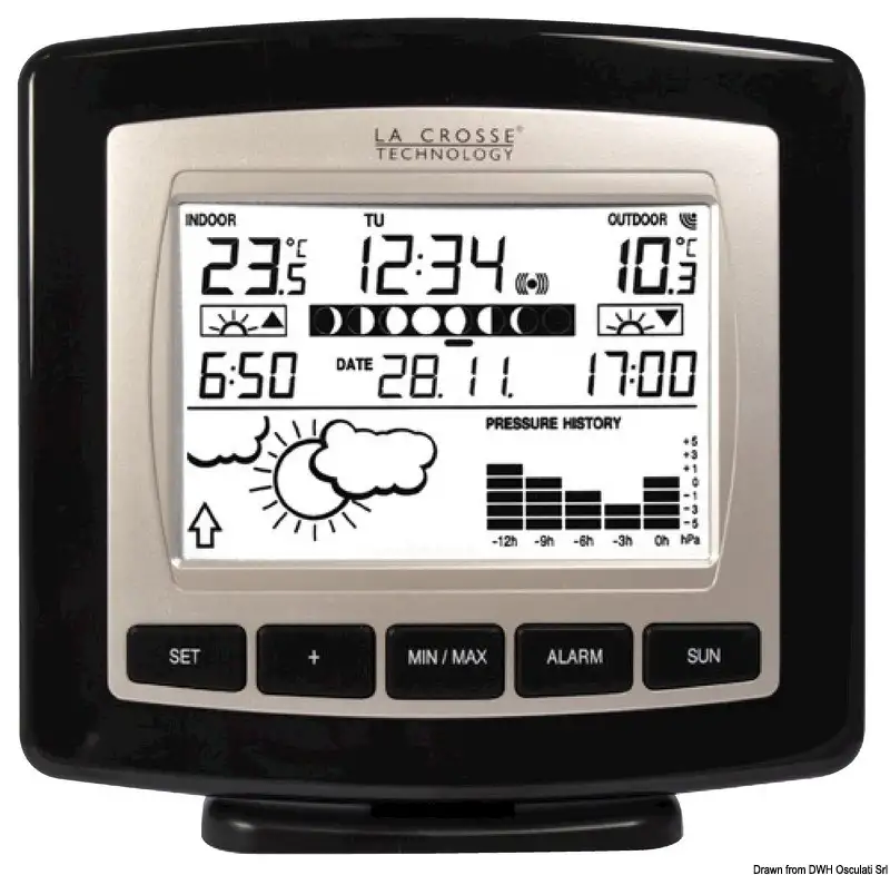 Stazione meteo compatta radio controllata