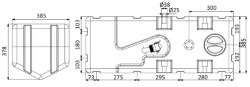 Serbatoio+maceratore 12 V 110 l - Osculati [5014312]