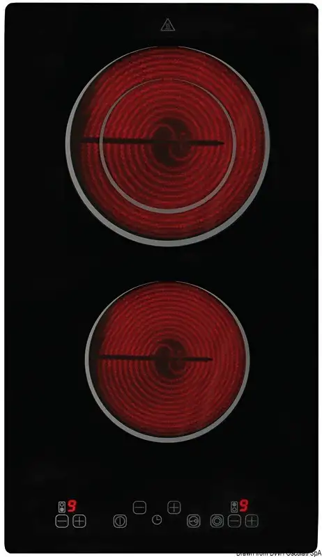 Piano cottura in vetroceramica touch control