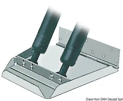 Coppia flap serie HS per scafi oltre 40 nodi