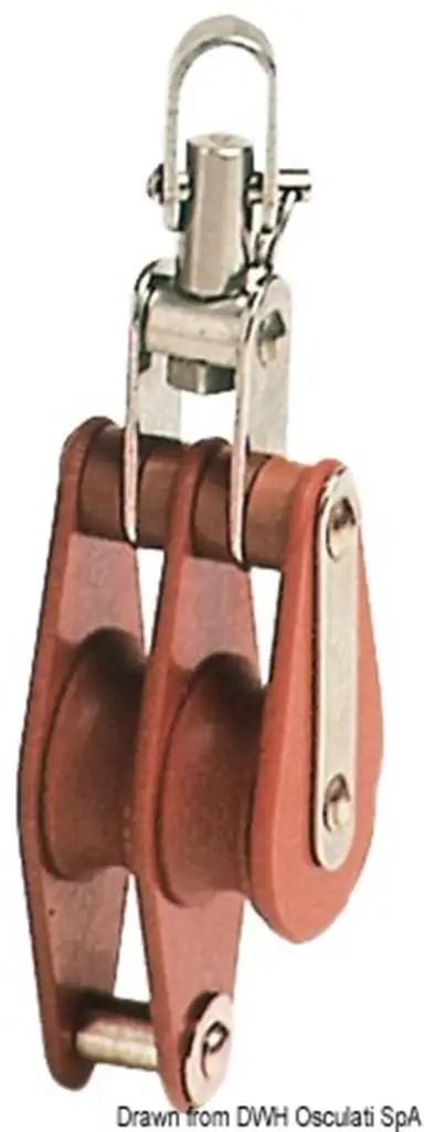 Bozzello Hye tufnol 2 pulegge TWH 10x35