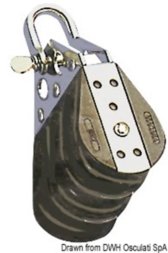 Bozzello sfere 3 pulegge grillo 6x22