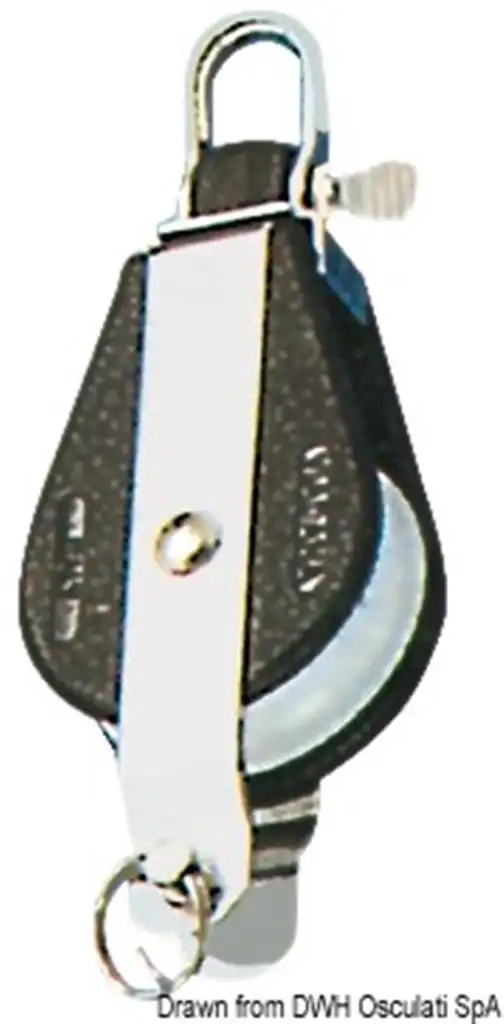 Bozzello 1 puleggia arricavo fisso o girevole A