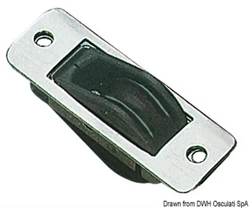 Bozzello inox incasso 1 puleggia 28x4