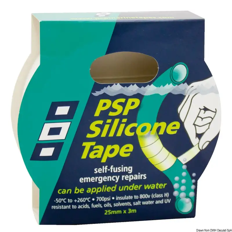65.115.11 Nastro in silicone autoamalgamante bianco Osculati
