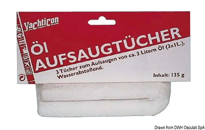 Panni assorbenti YACHTICON per olio e carburante