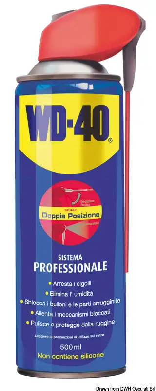 65.280.12 Lubrificante multiuso WD-40 Professional 500ml Osculati