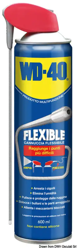 65.280.13 Lubrificante multiuso WD-40 Flexible 600ml Osculati