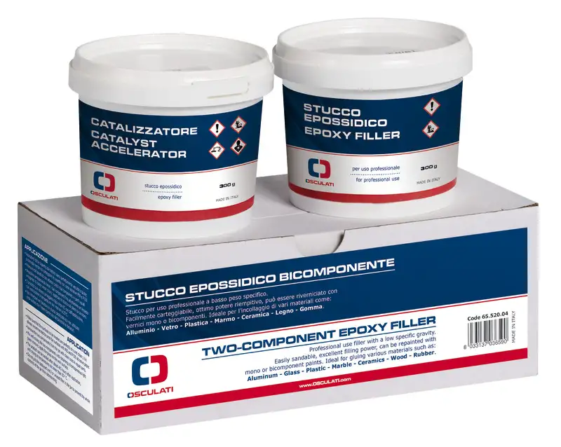 65.520.04 Stucco epossidico bicomponente 600 g Osculati