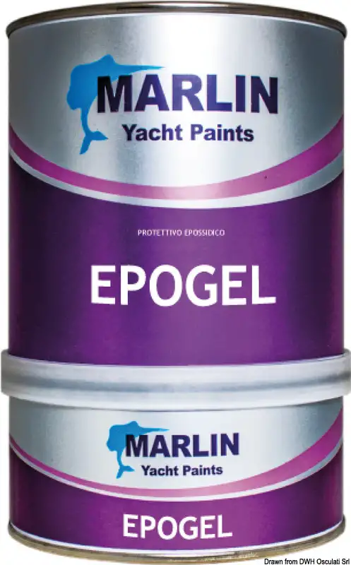 65.875.12 Protettivo MARLIN Epogel grigio 2,5 l Osculati