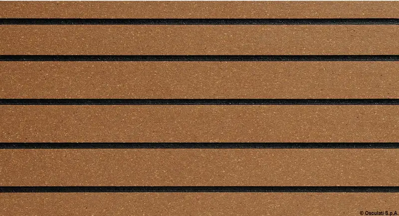 65.901.20 Coppia piastre Treadmaster 412×203 mm teak Osculati
