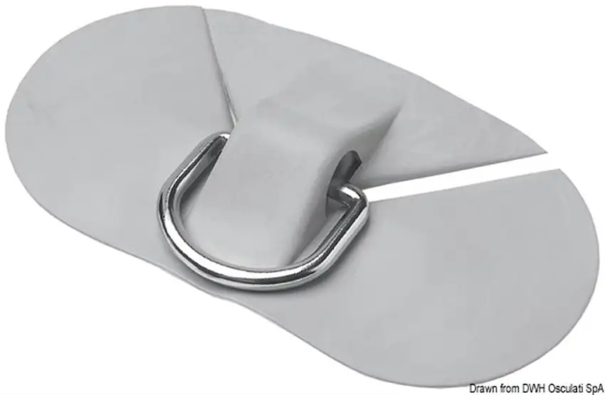 Anello prua grigio 95x175x22 mm