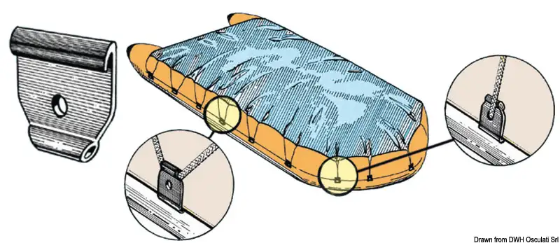 66.111.00 Aggancio nylon per teloni Osculati