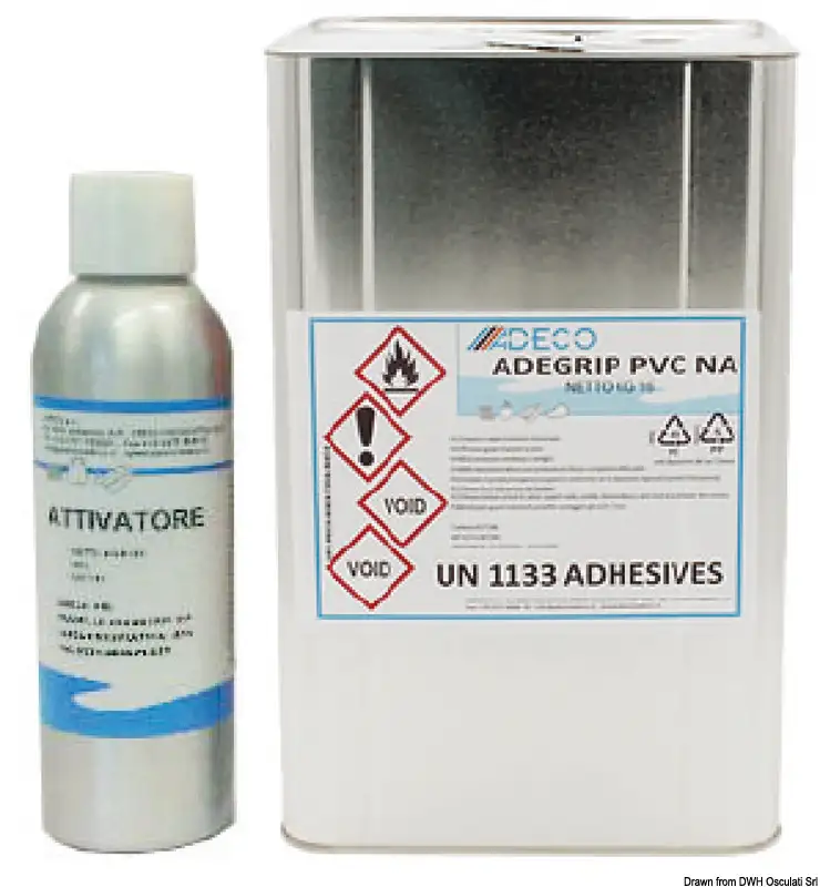 66.240.53 Collante per PVC 2 kg + attivatore 160 g ADEGRIP NA Osculati