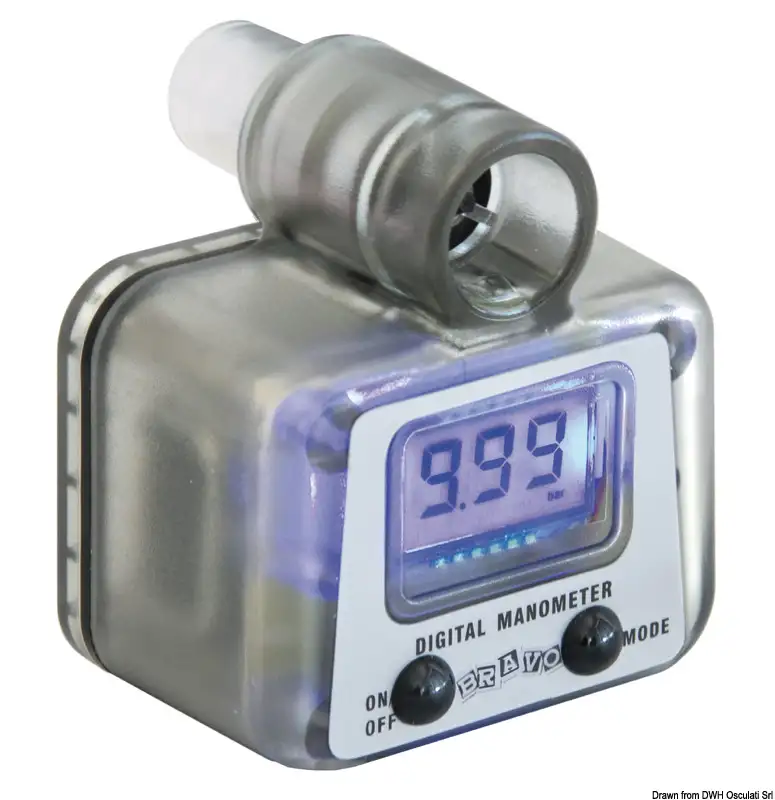 66.446.75 Manometro digitale 0-999 mbar 9 V Osculati