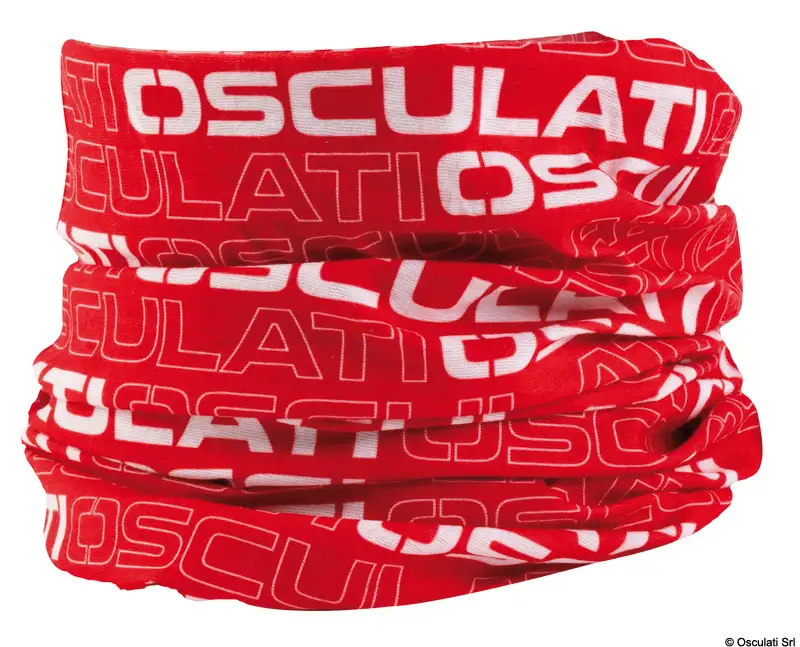 70.190.15-25RO Bandana microfibra Osculati, stampa sublim. Rosso Osculati