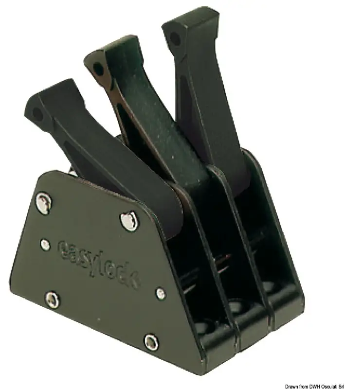 72.078.30 Easylock anodizzato nero triplo Osculati
