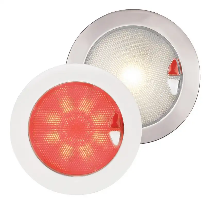 ACCIAIO INOX - LUCE BIANCA CALDA/ROSSA