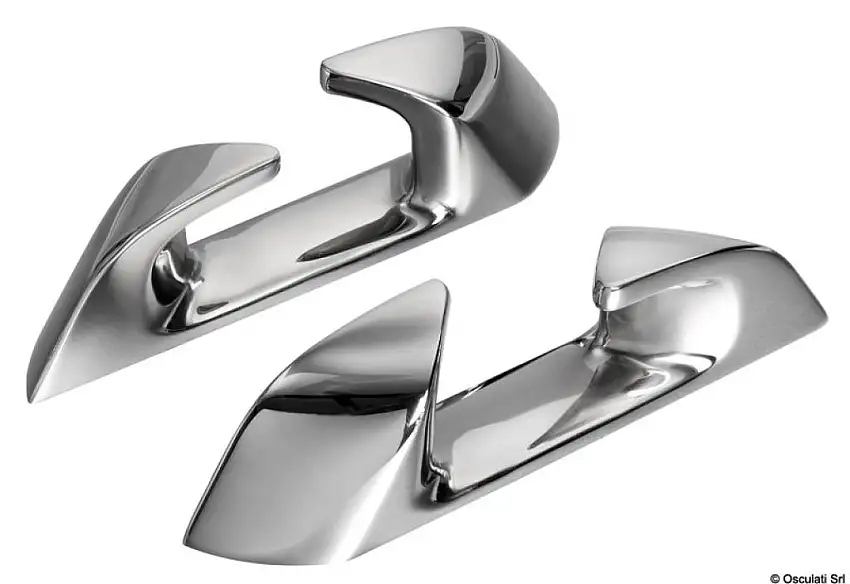 Passacavo inox Capri angolato 150mm (SX+DX)