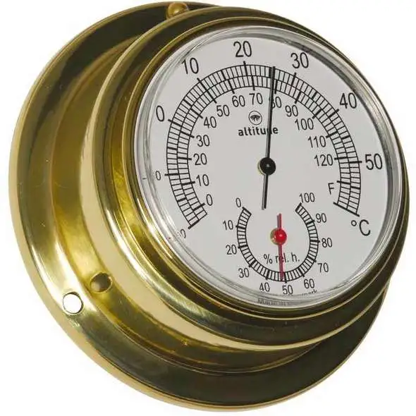 Altitude Termo-Igrometro D. 95 Ottone lucido