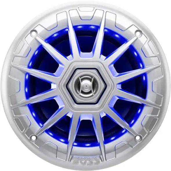 Altoparlanti con Led Boss Marine MRGB65S - Argento