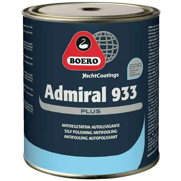 Antivegetativa Boero Admiral 933 Plus - Blu Profondo 0,75 lt.
