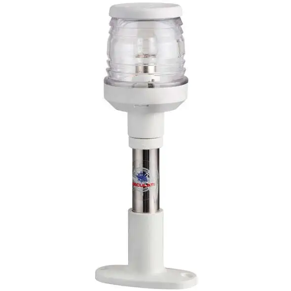 Asta fanali alluminio cm.20 - Fanale bianco