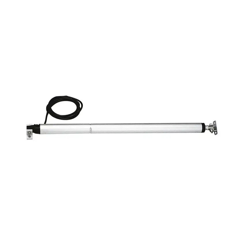 ATTUATORE ELETTRICO LINEARE IN ALLUMINIO 24V SPINTA KG.65 LUNGHEZZA CHIUSO CM.488