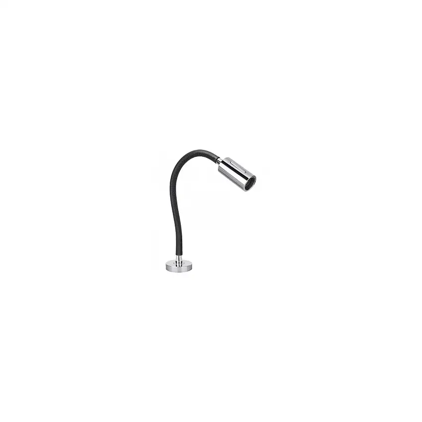 AUDREY 10 luce di lettura LED orientabile-30V copertura in pelle nera