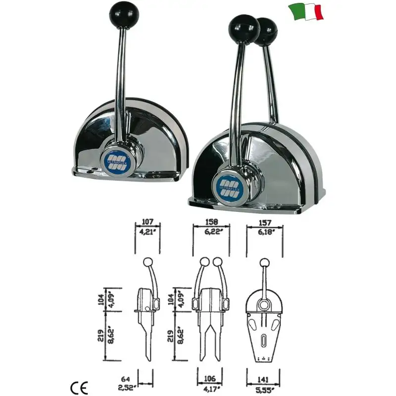 COMANDO MONOLEVA PER 2 MOTORI