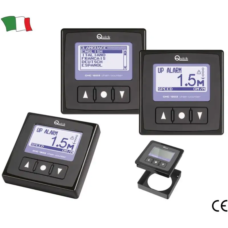 Quick Contacatena stagno da plancia con display a colori