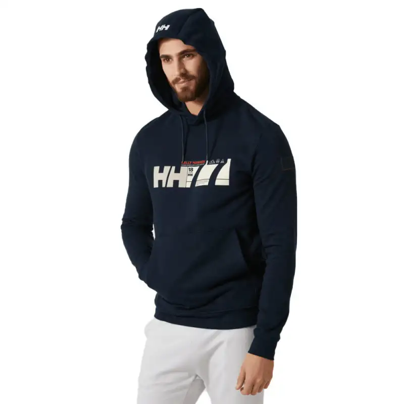 Felpa con cappuccio blu navy - helly hansen