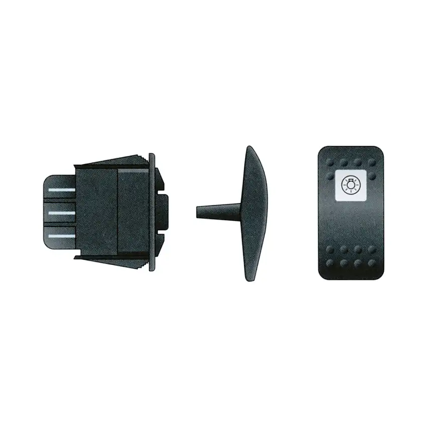 INTERRUTTORE BASCULANTE ON-OFF A 2 TERMINALI ALIMENTAZIONE 12VOLT 20 AMP. OPPURE 24VOLT 15 AMP.
