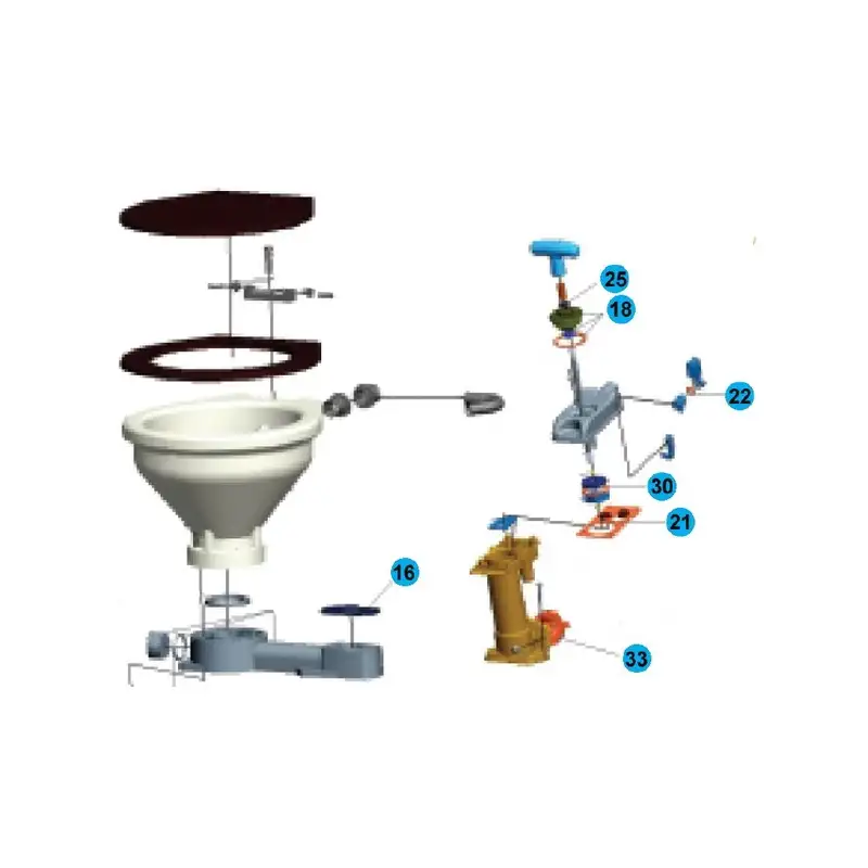 Kit guarnizione per WC manuale LT-1