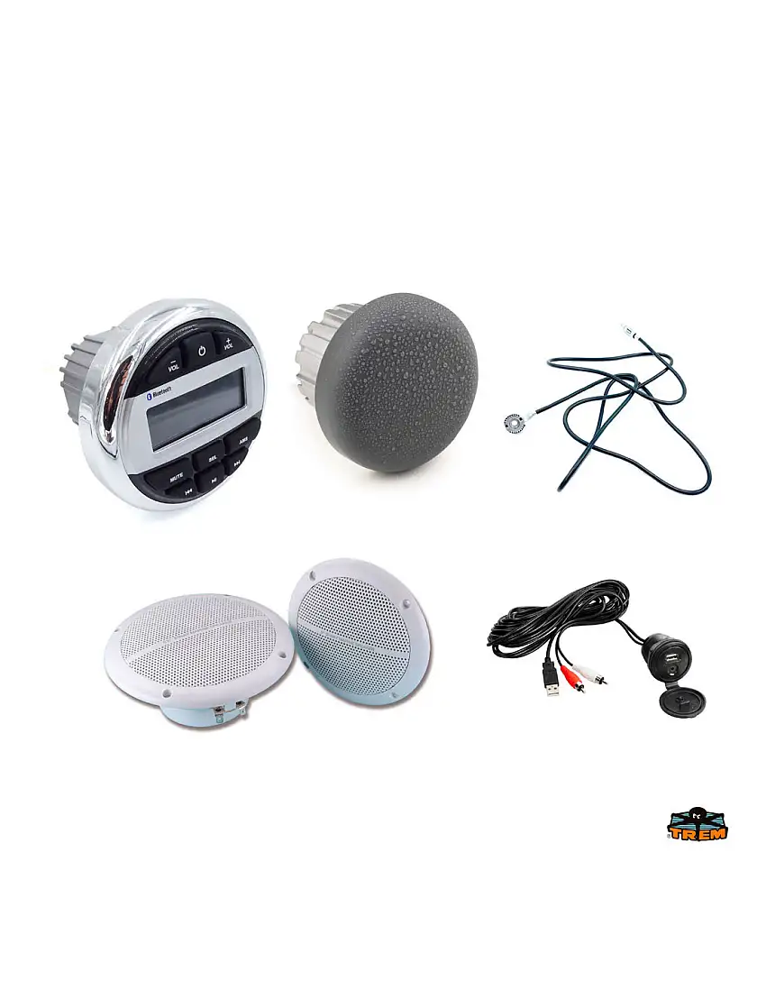 Kit radio FM/AM con USB e Bluetooth