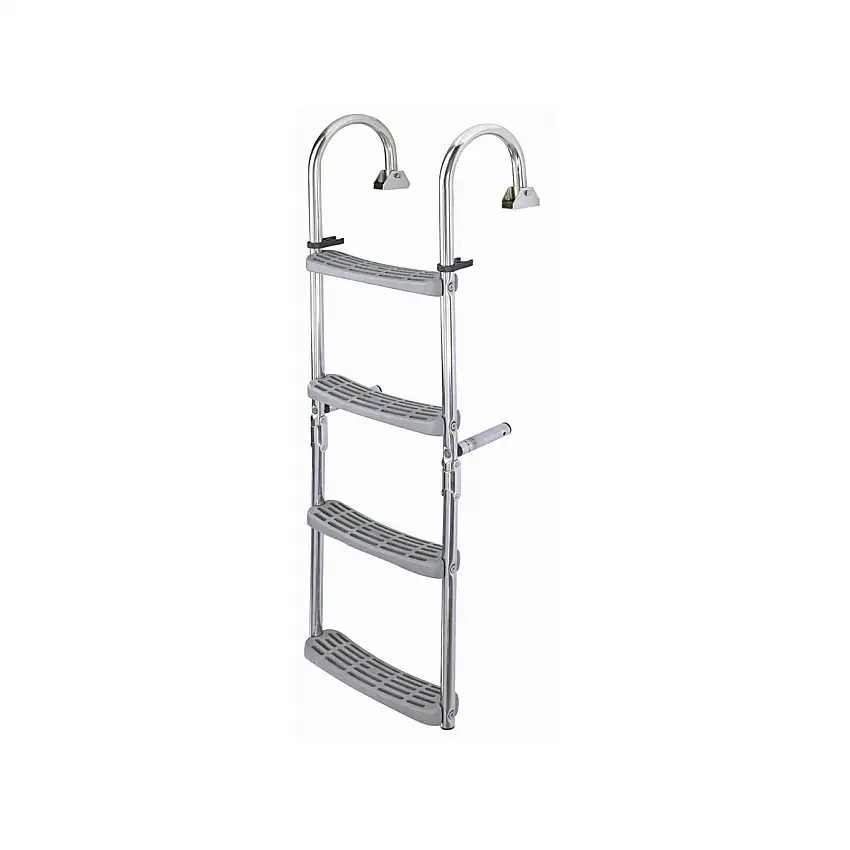 Plastimo Scaletta pieghevole in acciaio inox, 4 Gradini