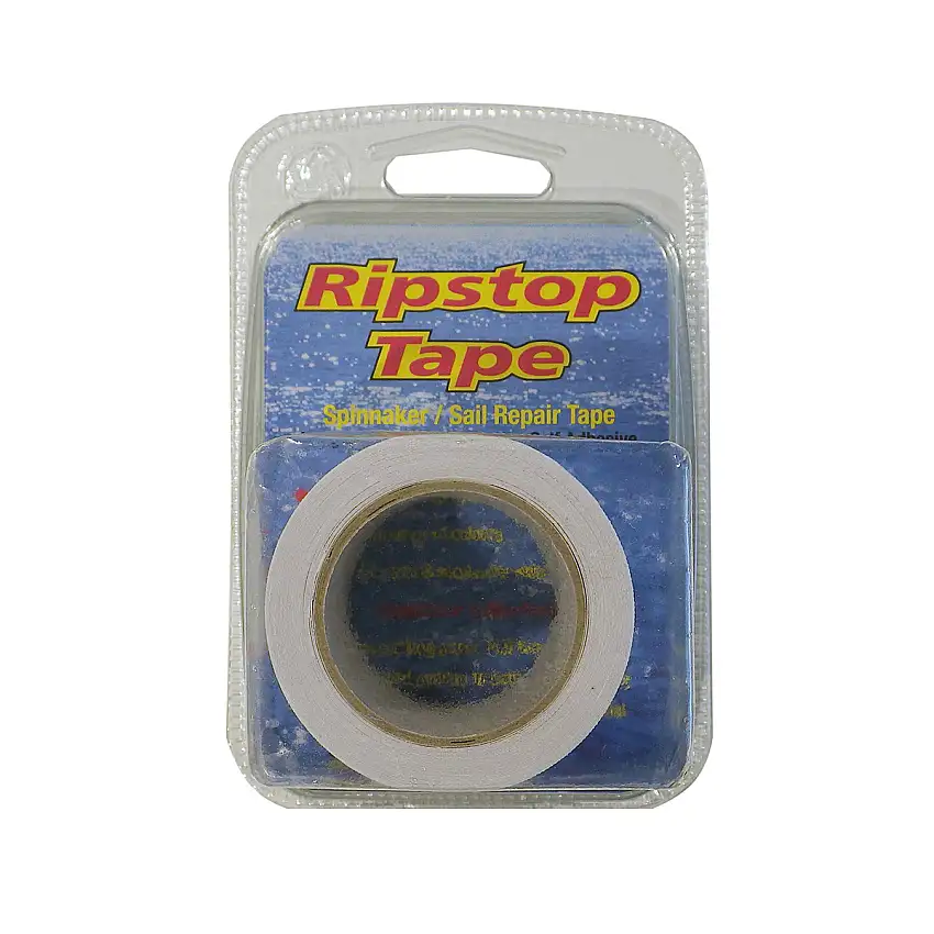 NASTRO RIPSTOP TAPE IN NYLON AZZURRO PER RIPARAZIONI SU VELE E SPINNAKER H MM.50 LUNGHEZZA MT.4,5