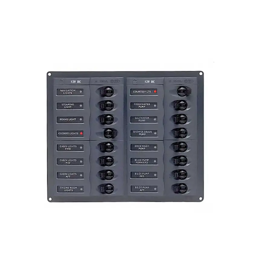 Pannello elettrico con 16 interruttori CC Classico