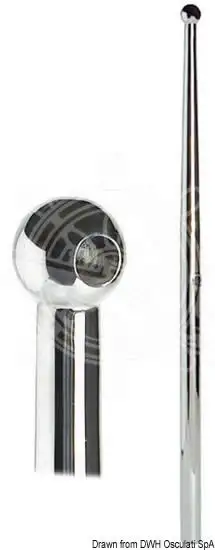 Candeliere inox 610 mm
