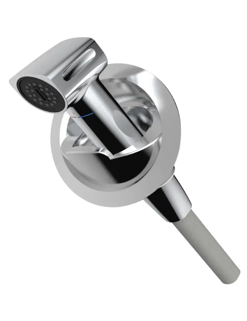 Doccia Miscelatore Saturn Base Verticale Cromata
